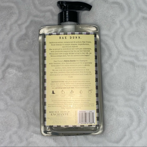 Rae Dunn Dog Rae Dunn Pure Extra Gentle Dog Shampoo Nwt Oatmeal